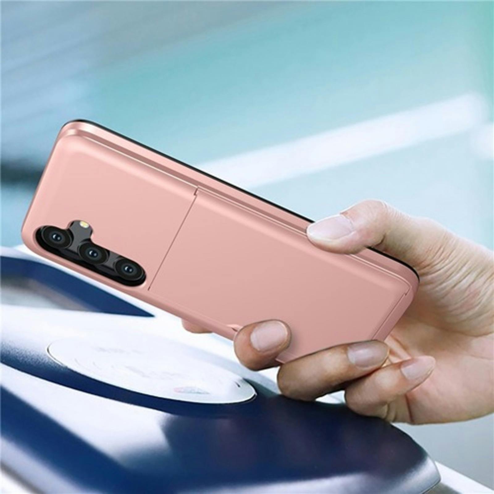 CaseBody Samsung Galaxy A56 Hoesje met Pashouder Blauw