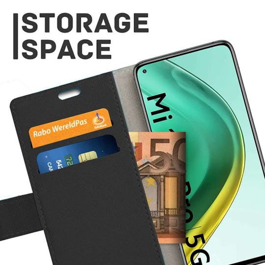 Just in Case Xiaomi Mi 10T Pro Portemonnee Hoesje Zwart