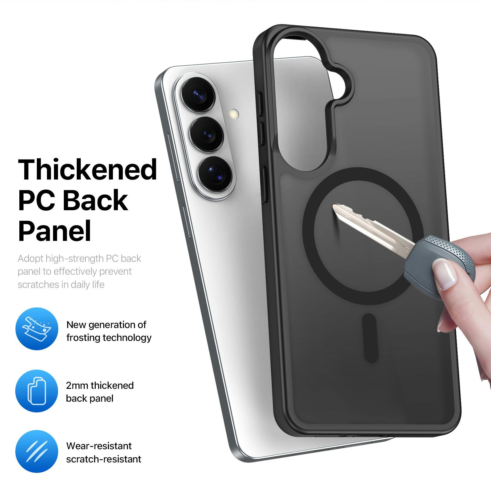 DUX DUCIS Samsung Galaxy S26 Magnetic Mat Hoesje Zwart