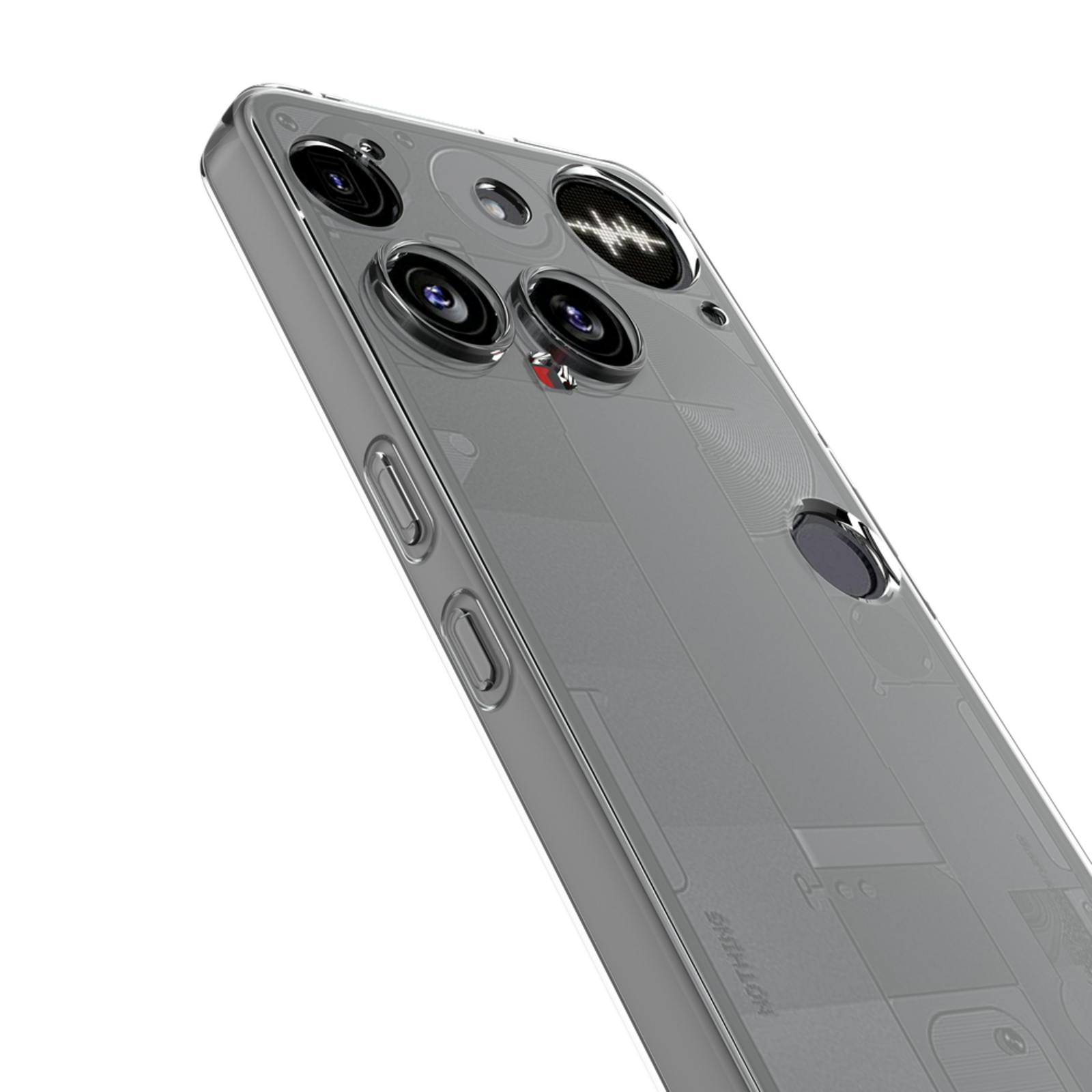 Just in Case Nothing Phone (3) TPU Hoesje Transparant