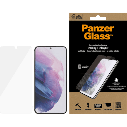 PanzerGlass Galaxy S22 Glazen Screenprotector Standaard