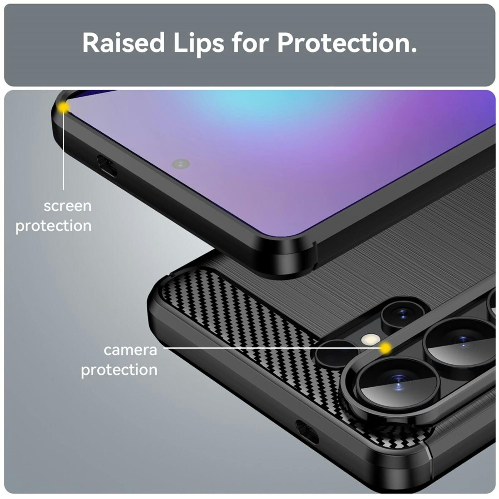 Mocaa Samsung Galaxy S26 Ultra Schokbestendig Hoesje Zwart