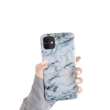 Mocaa iPhone 12 (Pro) Hip 'n Happening Marble Case Meerkleurig