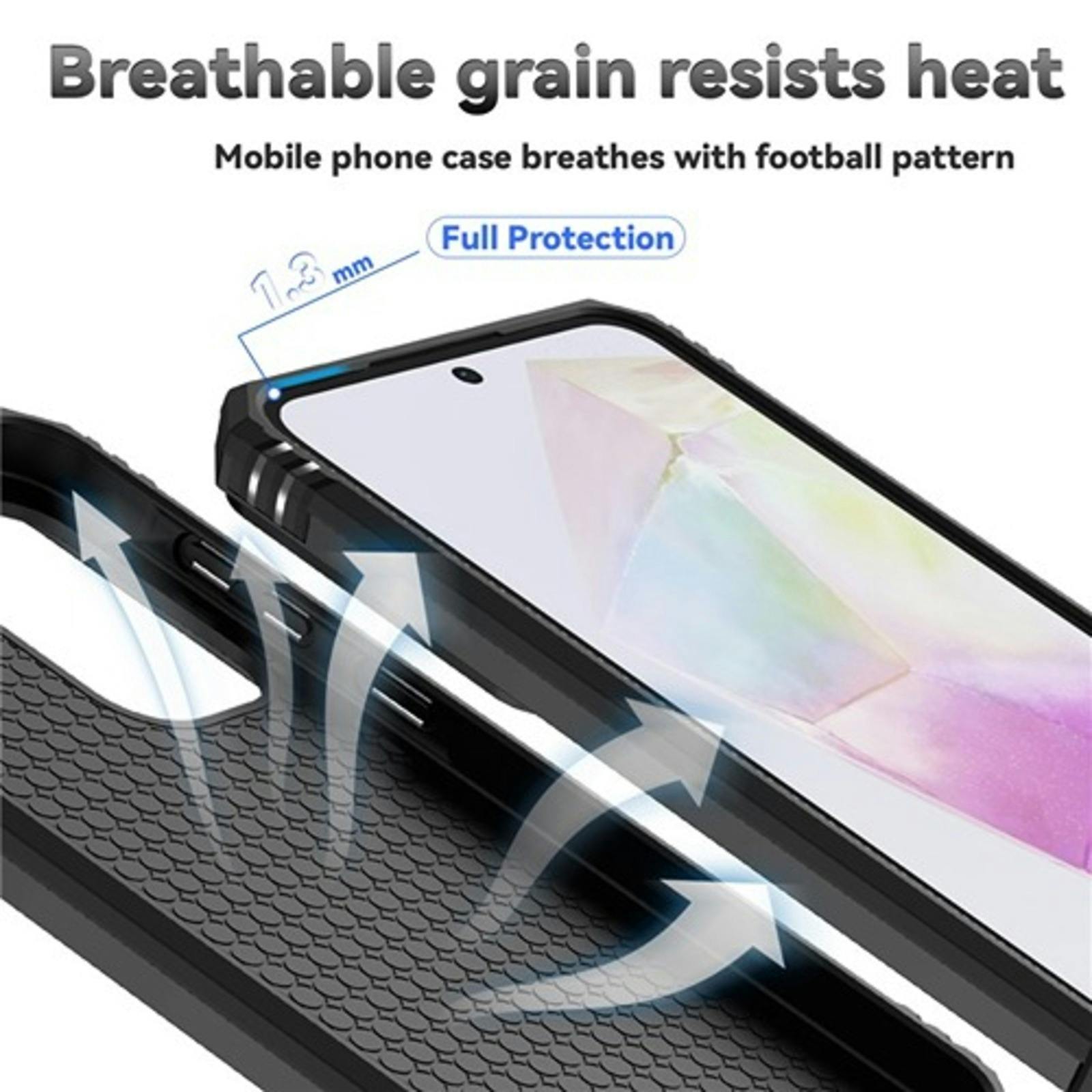 CaseBody Samsung A56 / A36 Shield Case met Camera-schuif Zwart