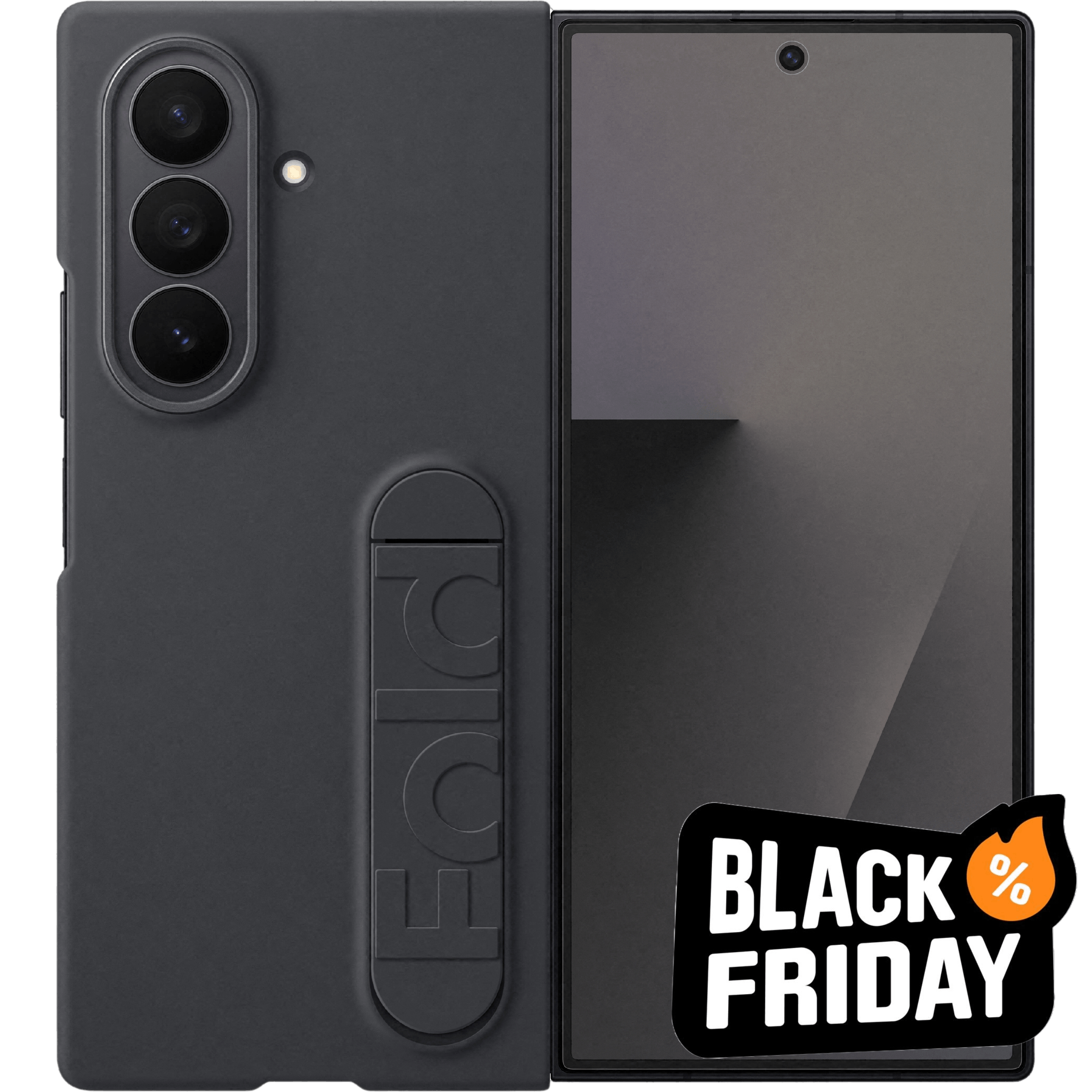 Samsung Galaxy Z Fold7 Siliconen Case Zwart