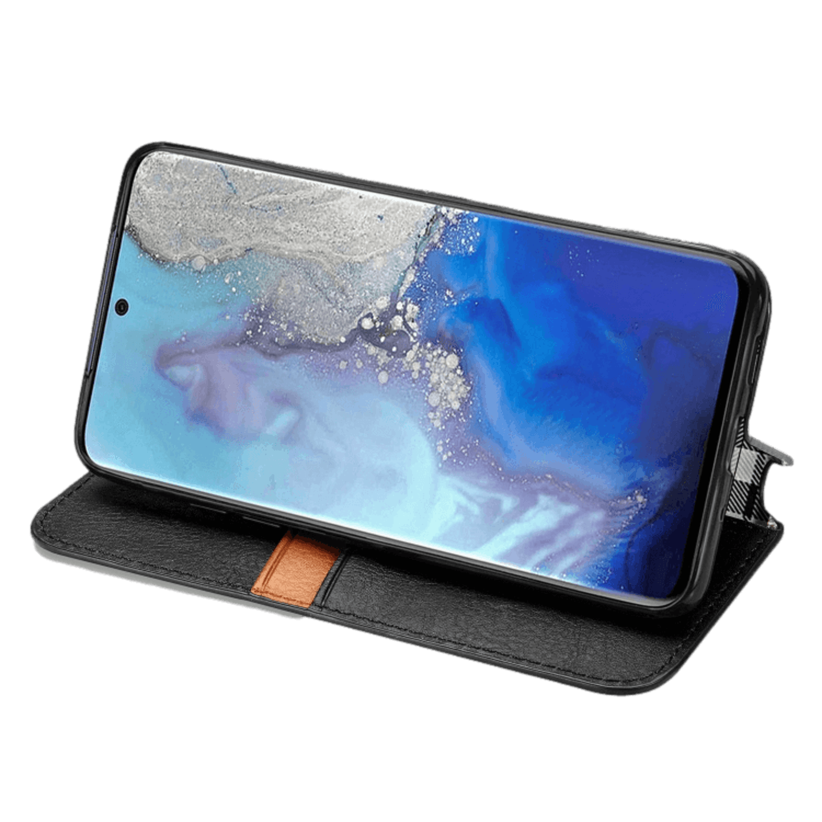 CaseBody Samsung Galaxy S20 Cubic Hoesje met Magneetsluiting Zwart