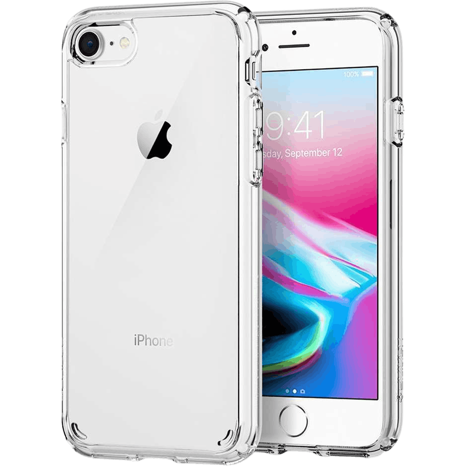 Spigen iPhone 8/SE Ultra Hybrid Crystal Doorzichtig