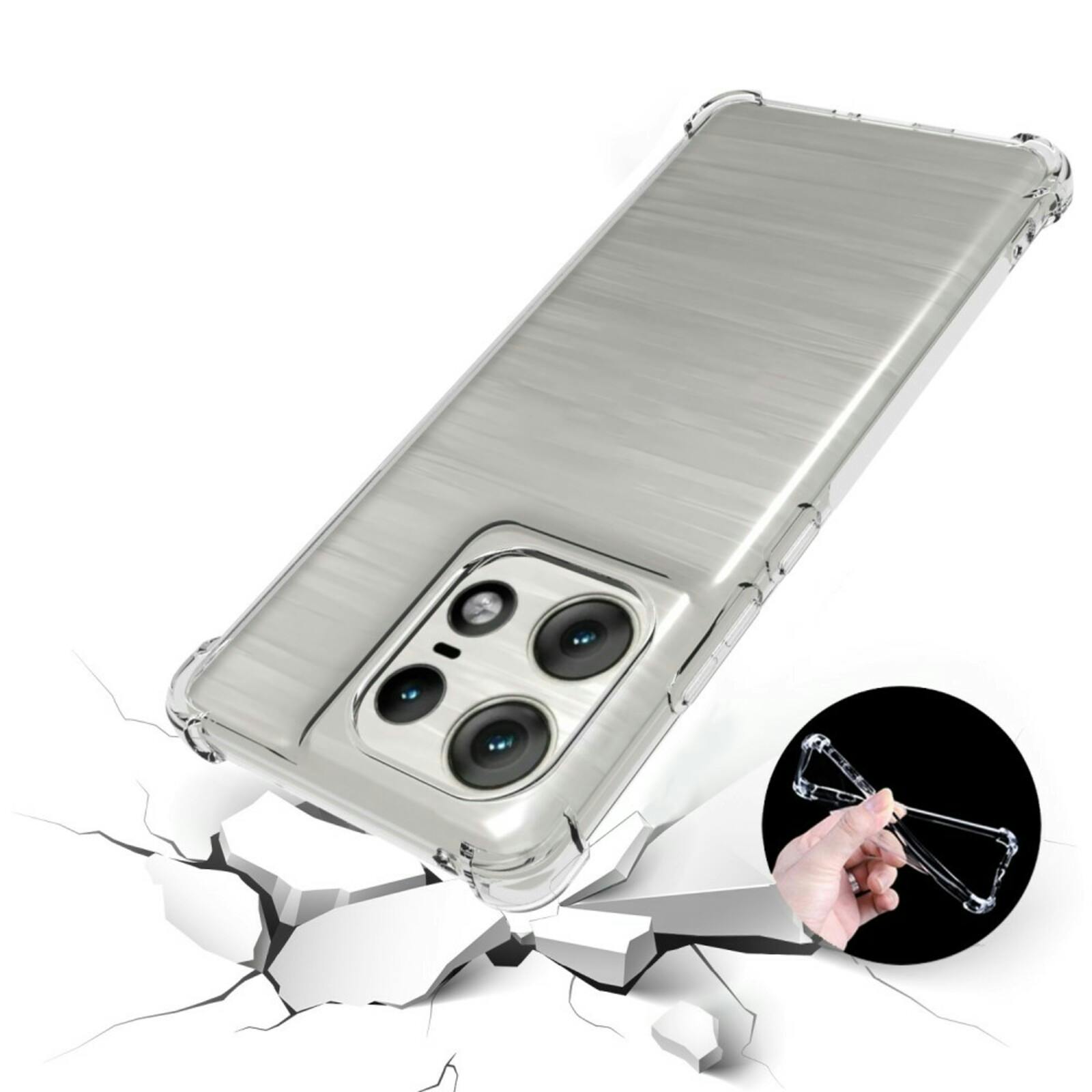 CaseBody Motorola Edge 50 Pro Shockproof Hoesje Transparant