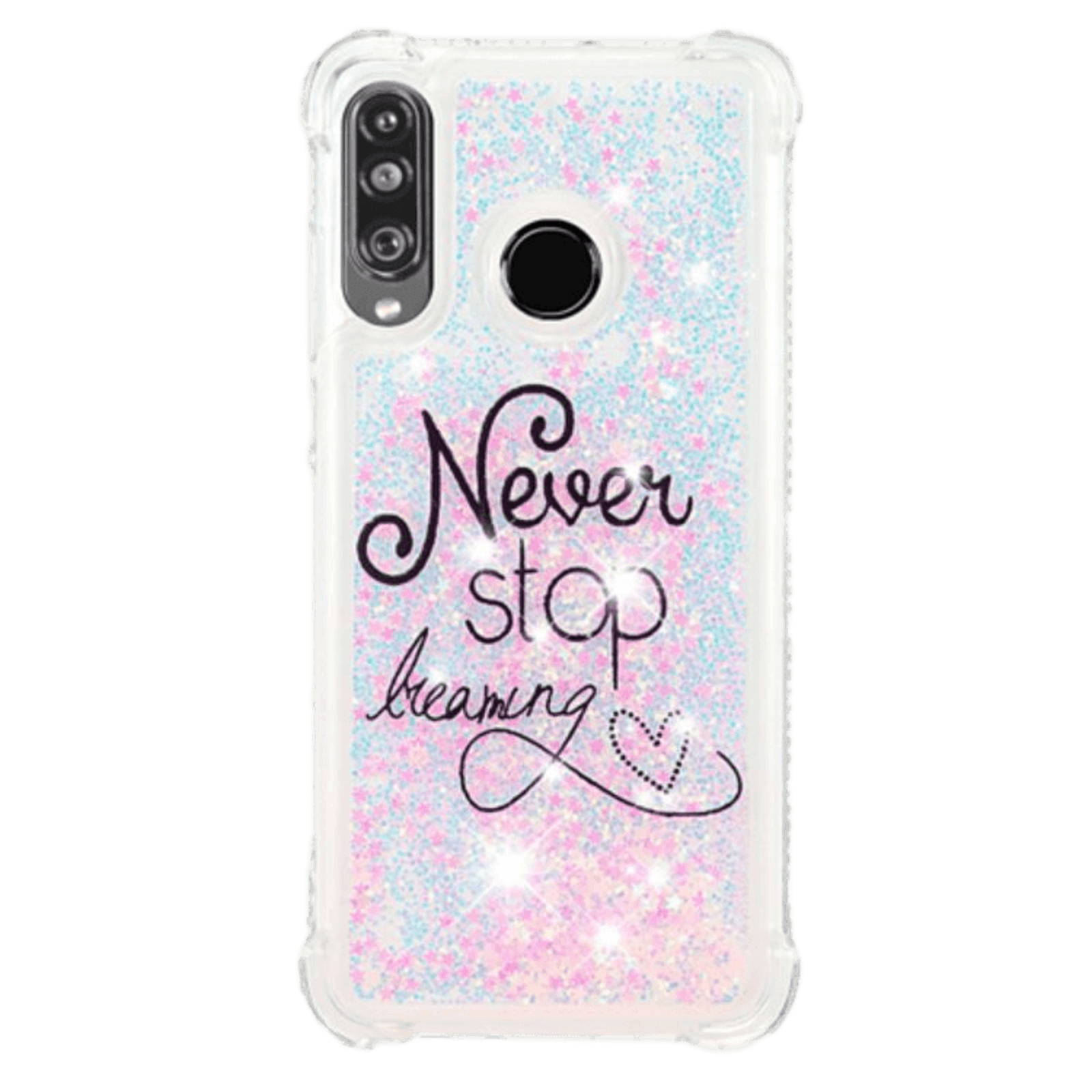 Mocaa Huawei P30 lite schokproof hoesje never stop dreaming Meerkleurig