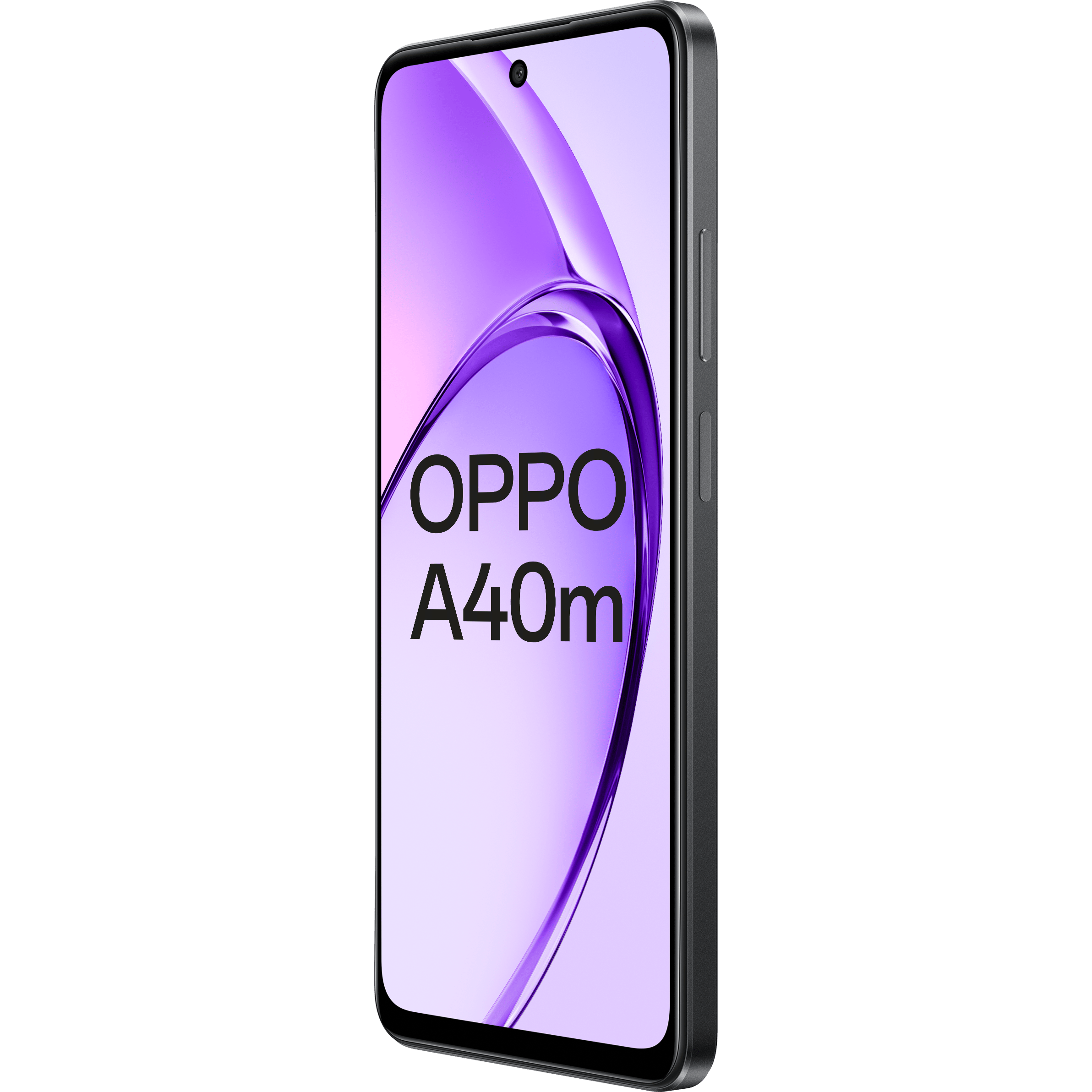 OPPO A40M Sparkle Black - Aanzicht vanaf links