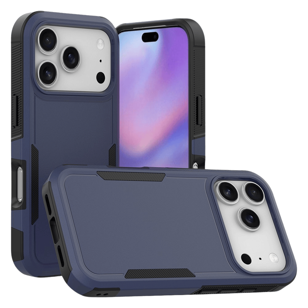 CaseBody Apple iPhone 17 Pro / 18 Pro Rugged Armor Back Cover Blauw