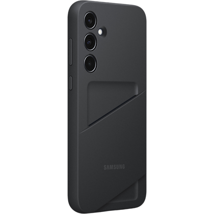 Samsung Galaxy A35 Card Slot Hoesje Zwart - Voorkant