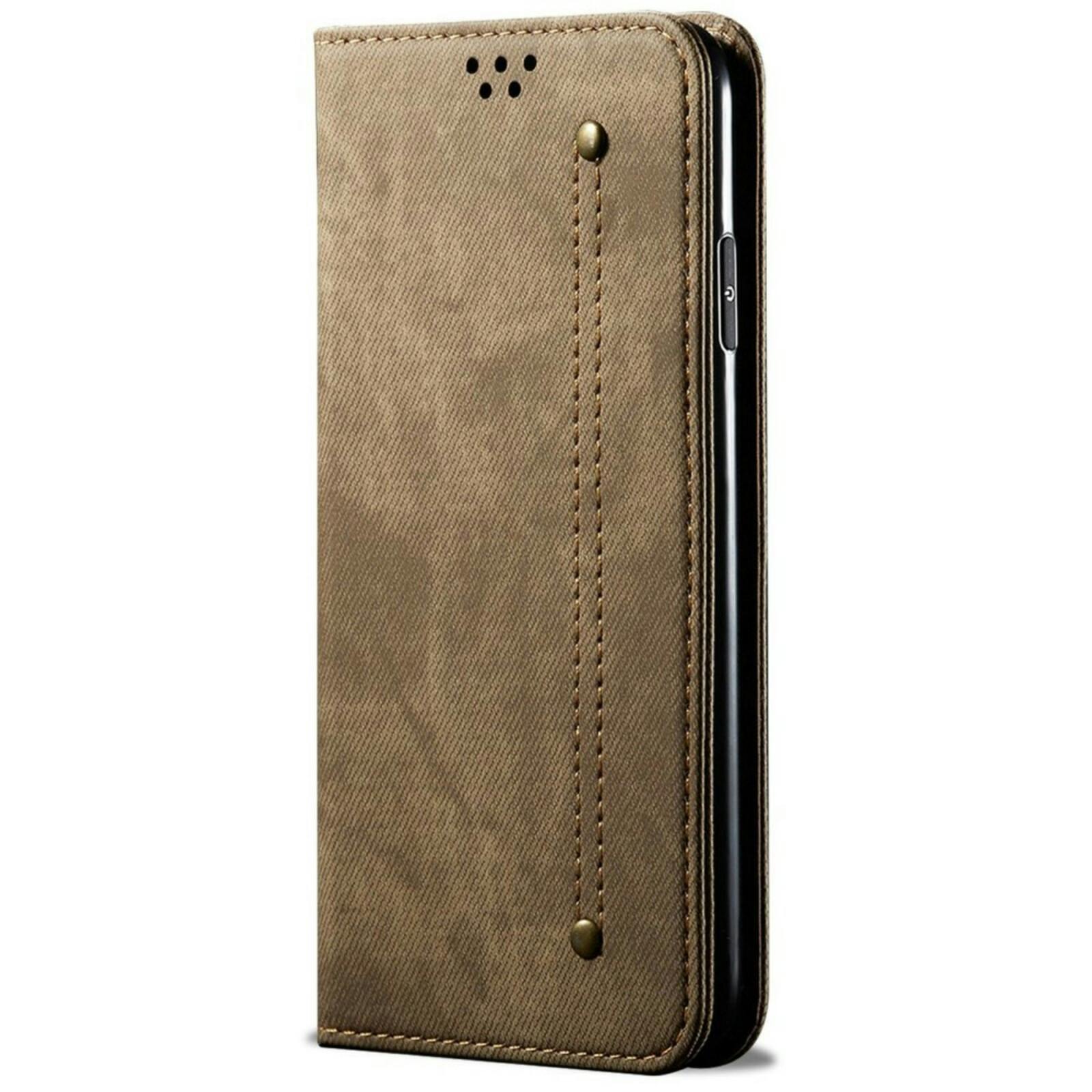 CaseBody Xiaomi Redmi Note 13 Pro Plus Denim Bookcase Bruin