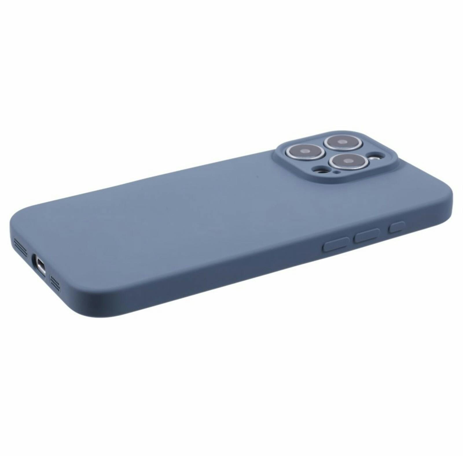 Mocaa Apple iPhone 16 Pro Max Lens Protection Hoesje Blauw