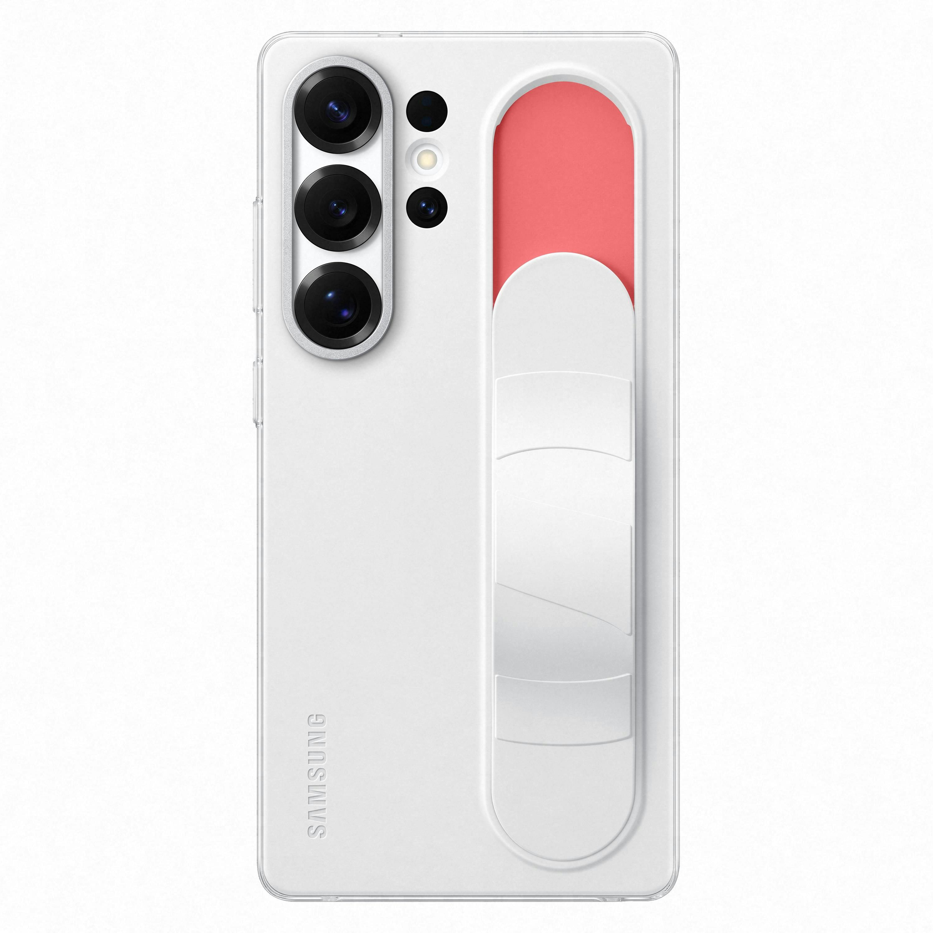 Samsung Galaxy S25 Ultra Standing Grip Hoesje Wit