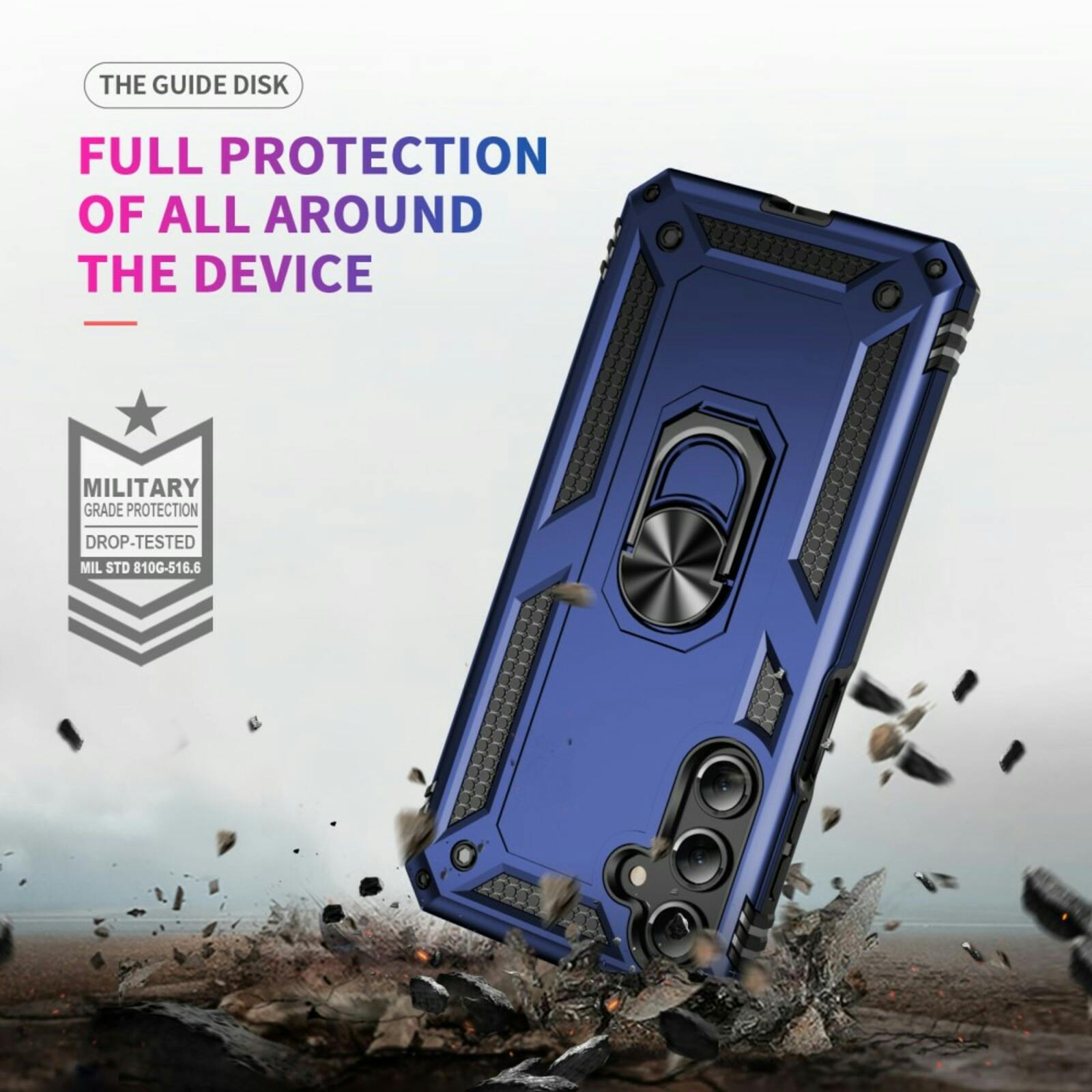 CaseBody Samsung Galaxy A16 Shield Case Blauw
