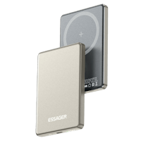 Essager 5000mAh 8mm Ultra Slim MagSafe Wireless Powerbank Titanium 5.000 mAh