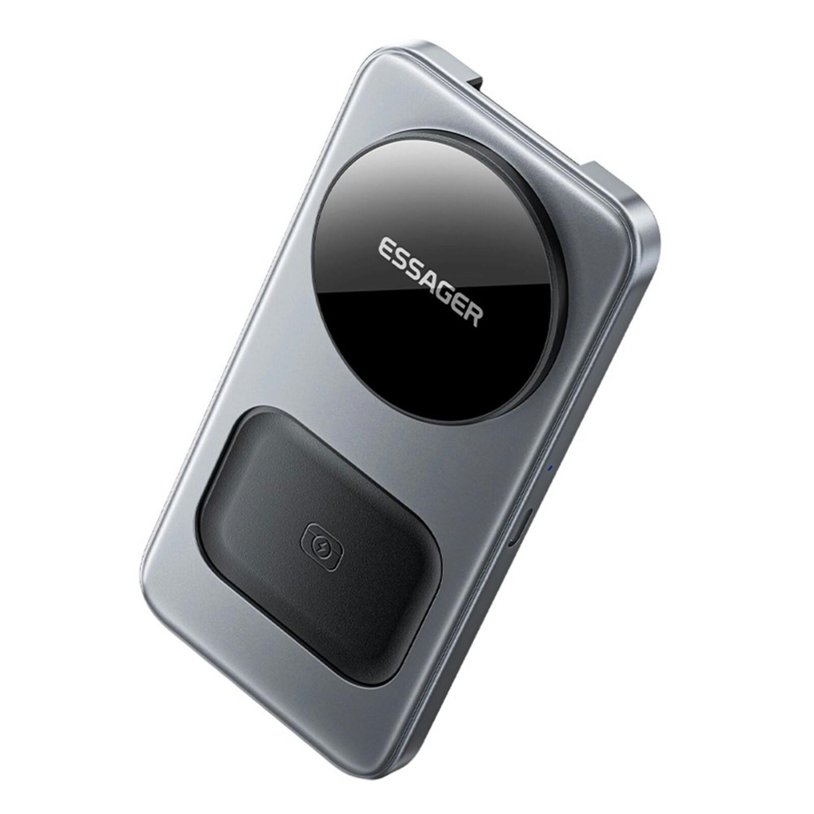 Essager 3-in-1 Magnetische Draadloze Oplader 15W Opvouwbaar Grijs