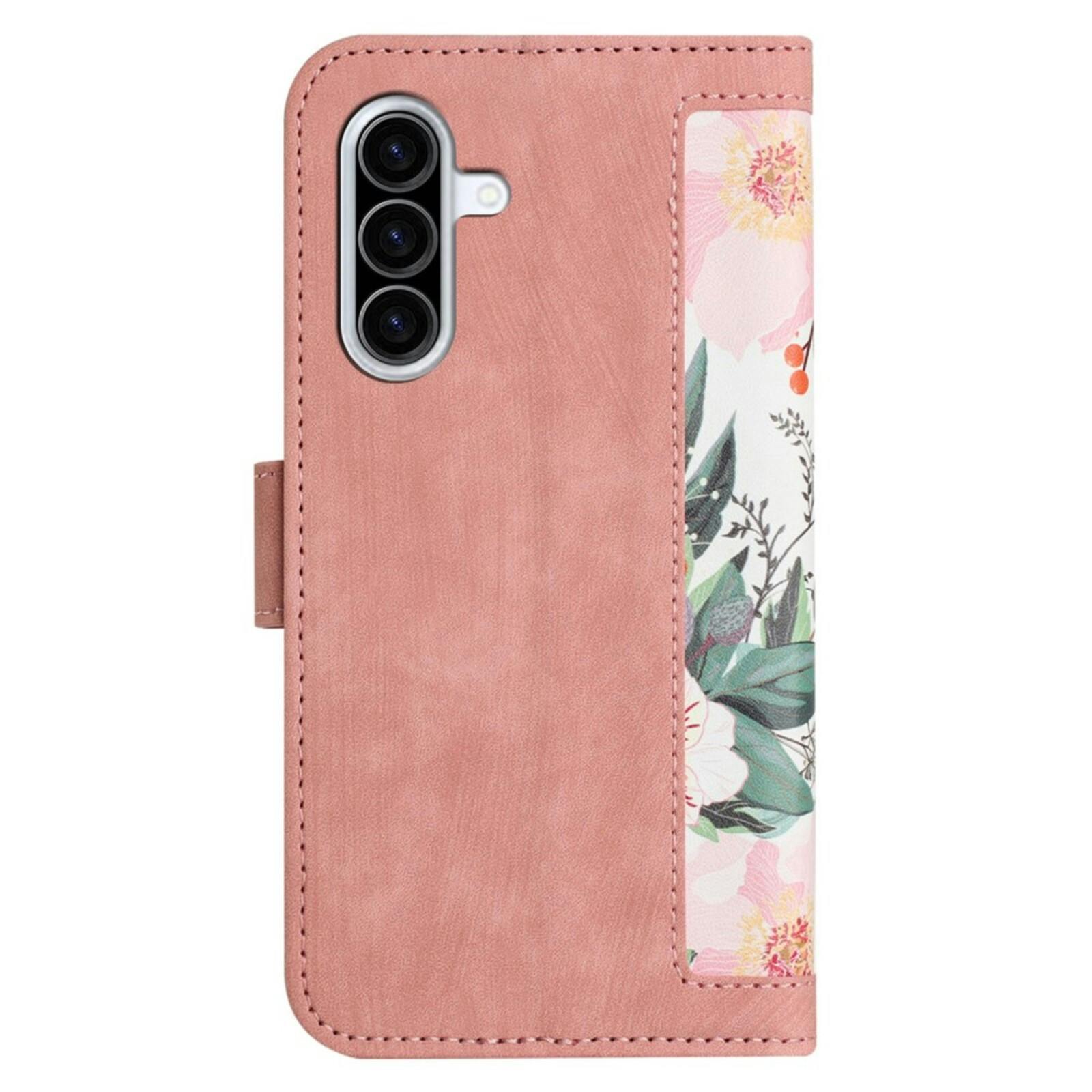 Mocaa Samsung Galaxy A36 Floral Series Bookcase Roze
