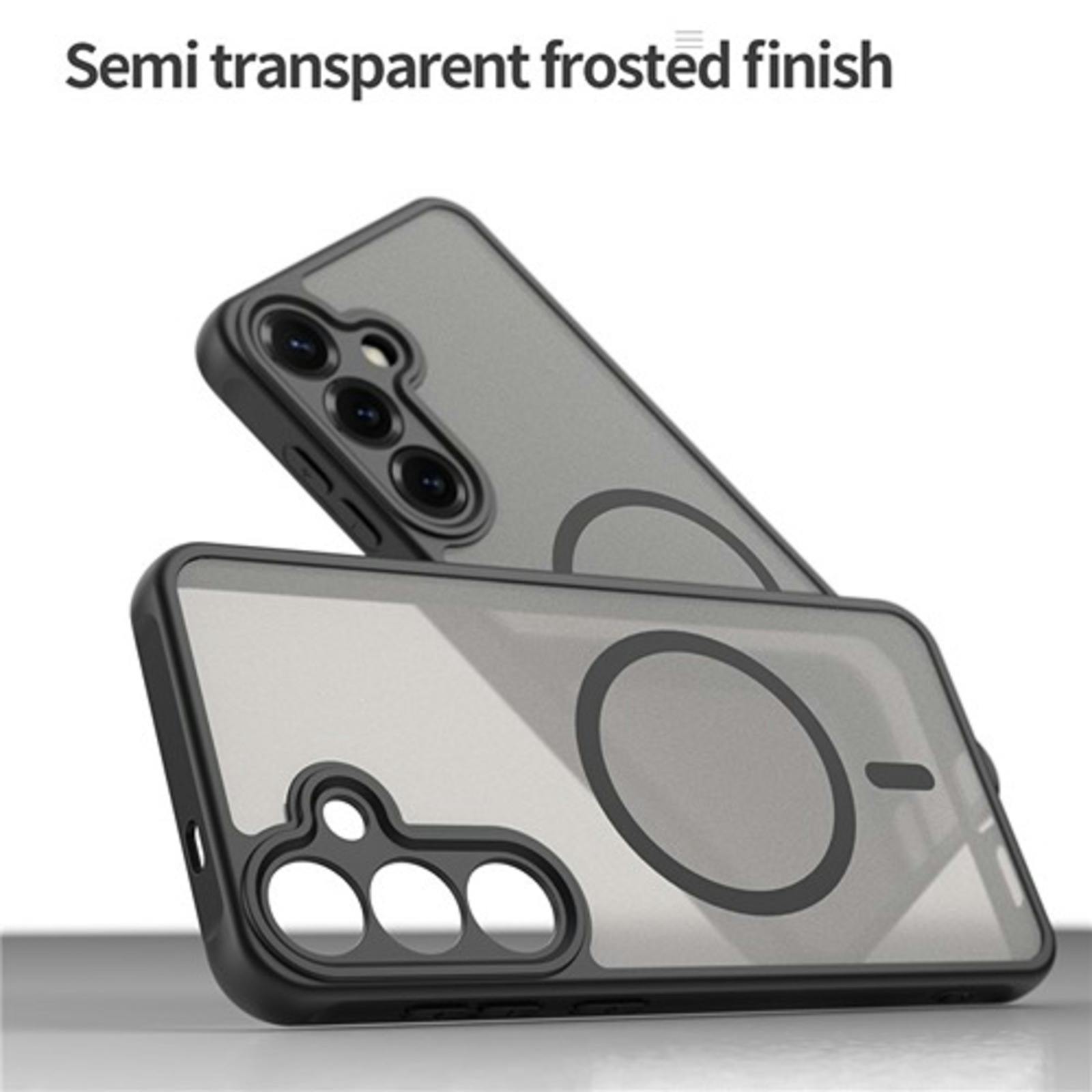 CaseBody Samsung A36 Slim Anti-Shock MagSafe Hoesje Zwart