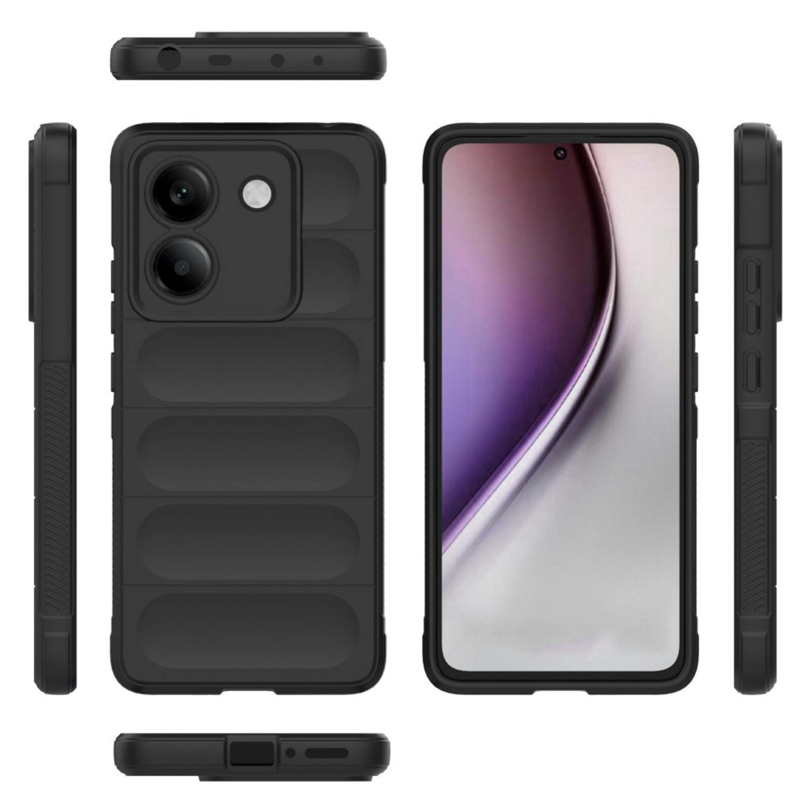 Comfycase POCO M7 Pro 5G Cushion Case Zwart
