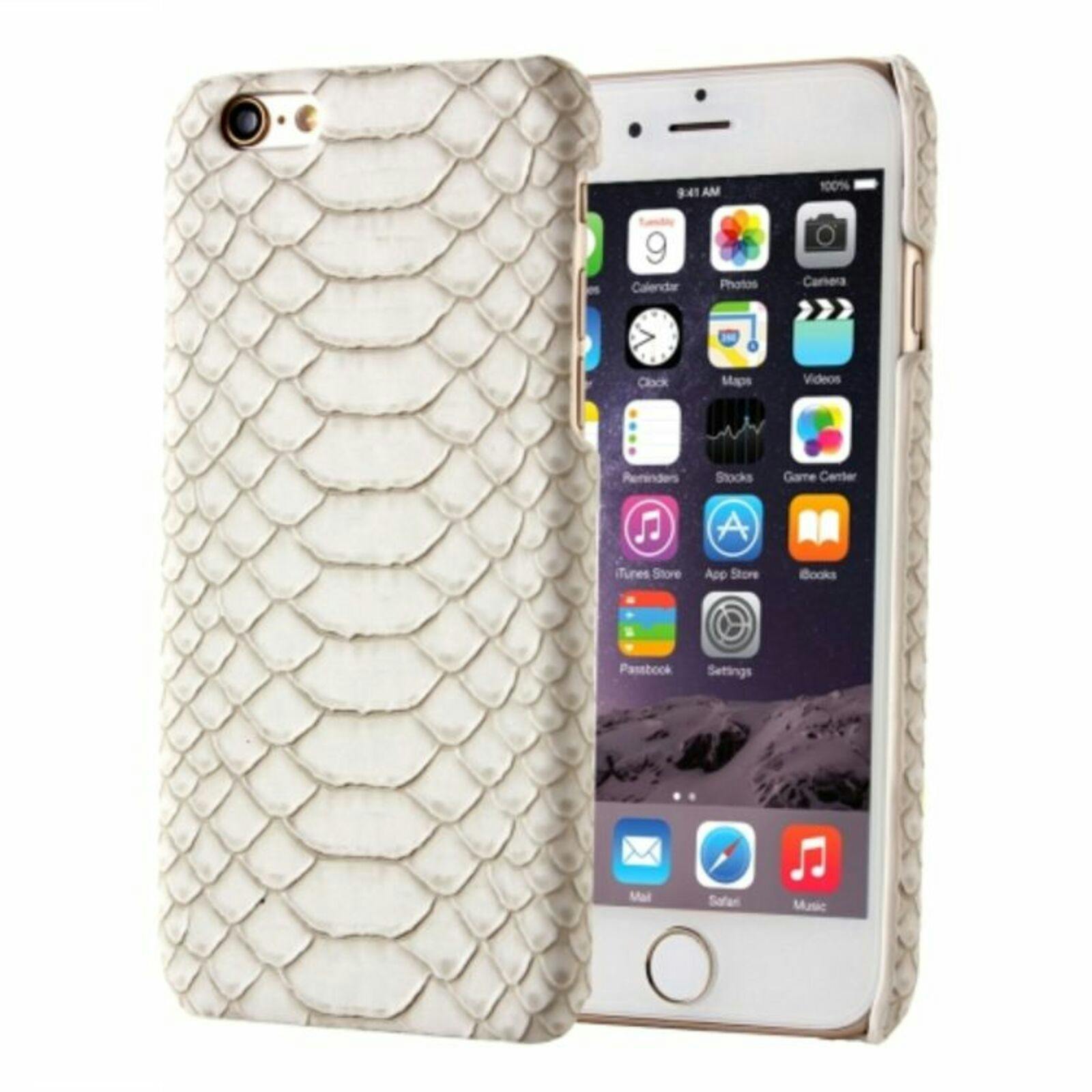CaseBody iPhone 6 / 6s SnakeSkin Hoesje Donkerbruin