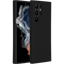 Accezz Galaxy S23 Ultra Liquid Siliconen Hoesje Zwart - Voorkant & achterkant