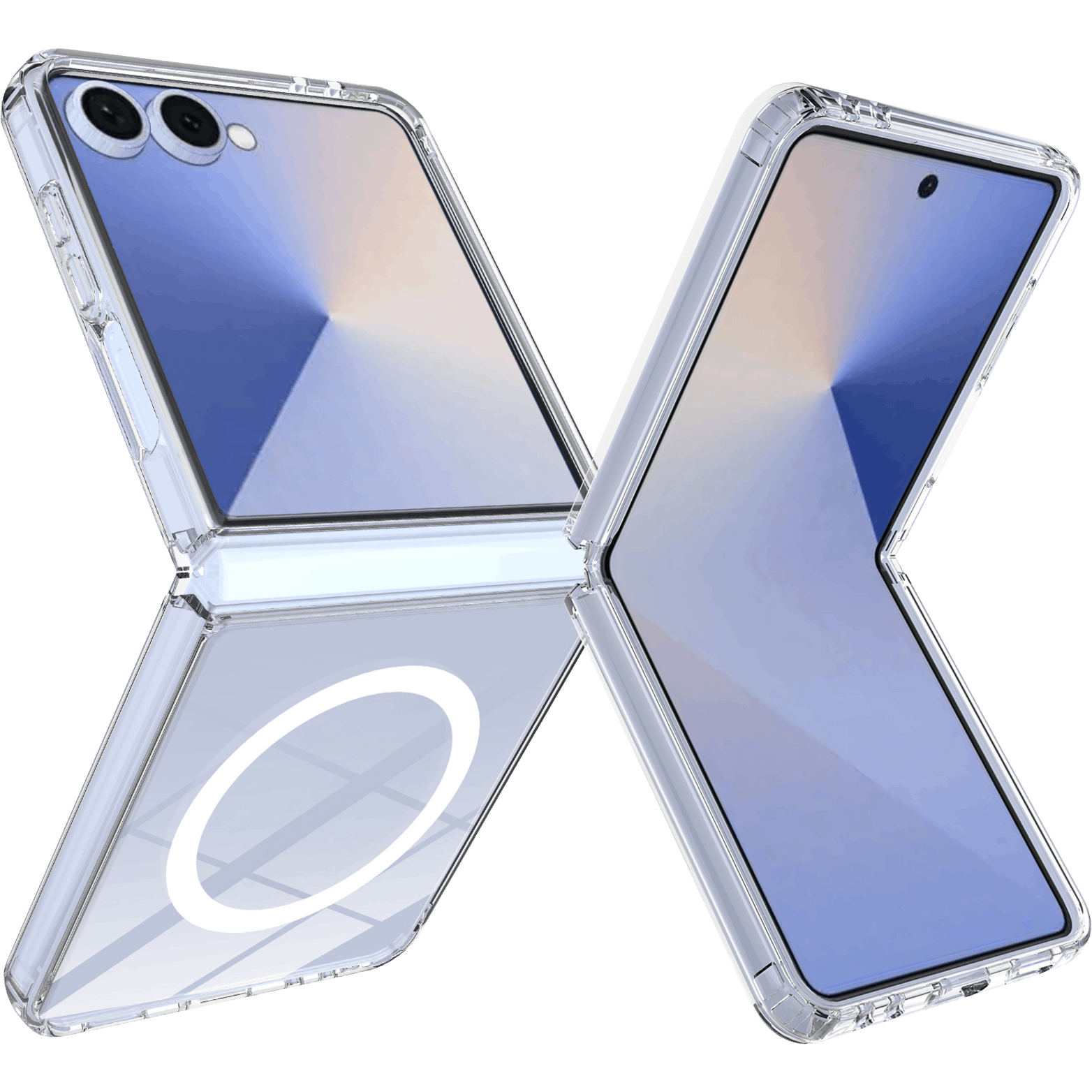 CaseBody Samsung Galaxy Z Flip7 MagSafe Hardcase Transparant