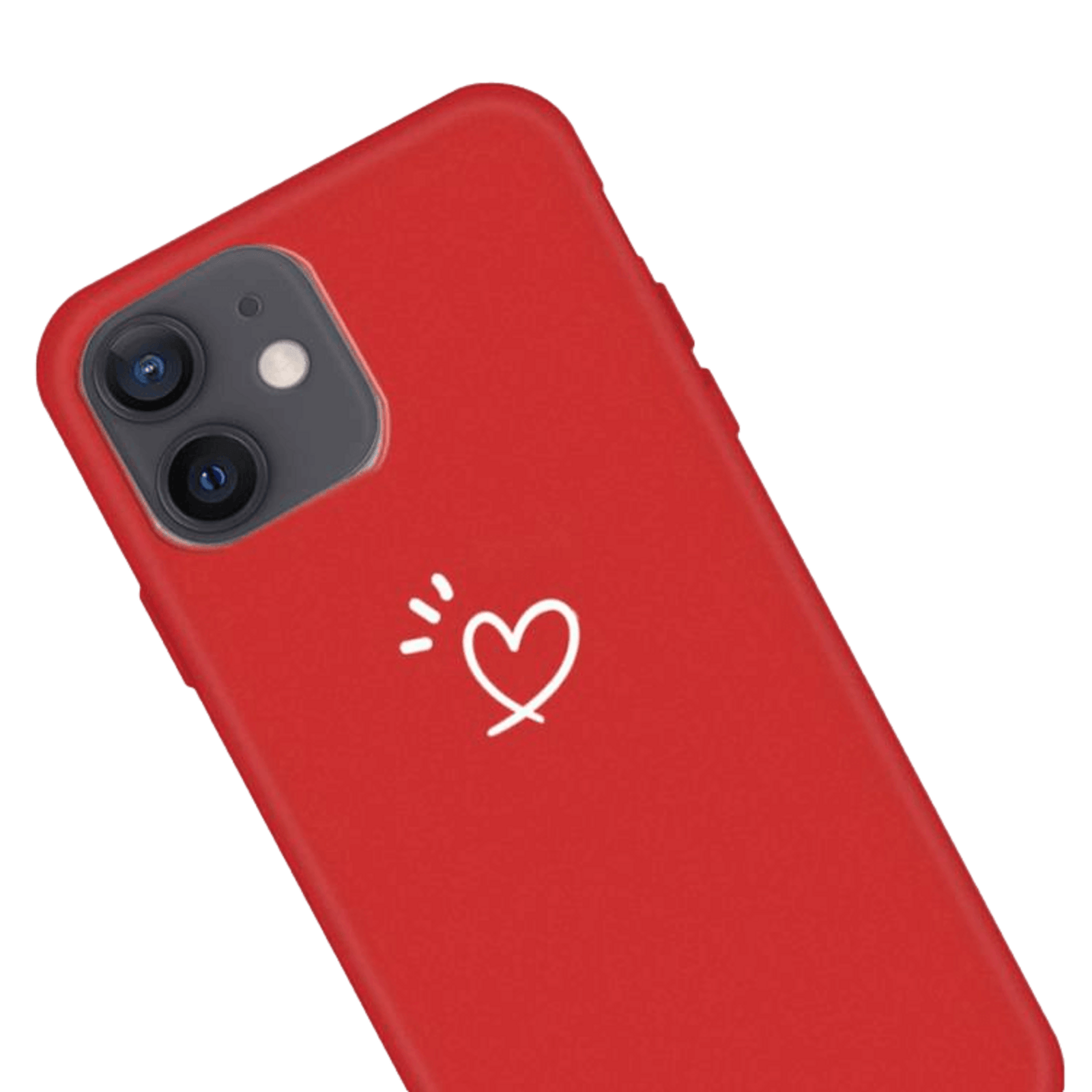 Mocaa Iphone 12 Mini Love Heart Case Rood