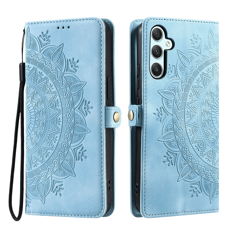 Comfycase Samsung Galaxy S26 FE Mandala Wallet Blauw