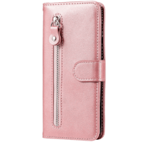 CaseBody Samsung Galaxy S20 FE Zipper Portemonnee Hoesje Rosegoud