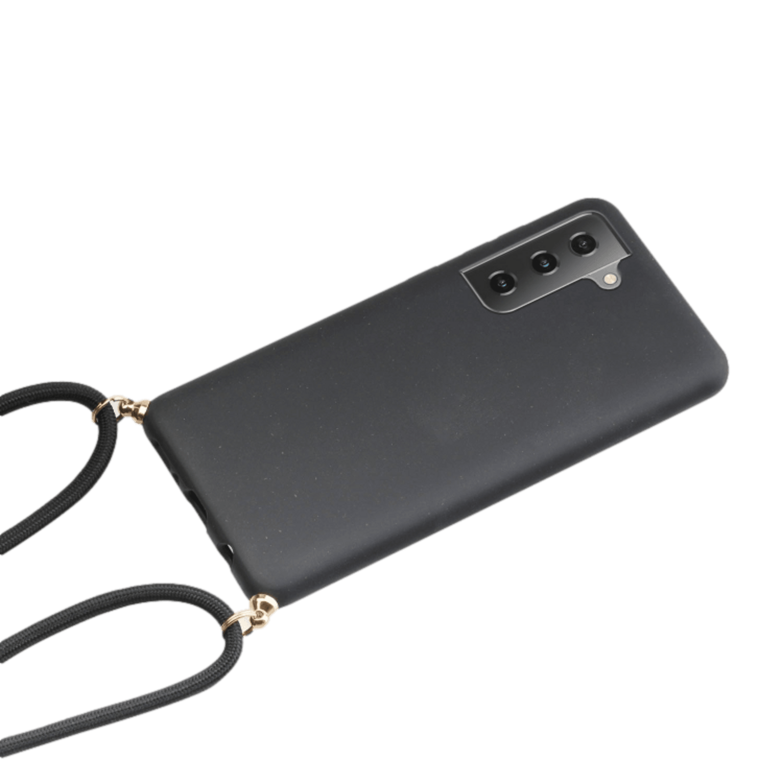 Mocaa Samsung Galaxy A14 telefoonhoesje met koord Zwart