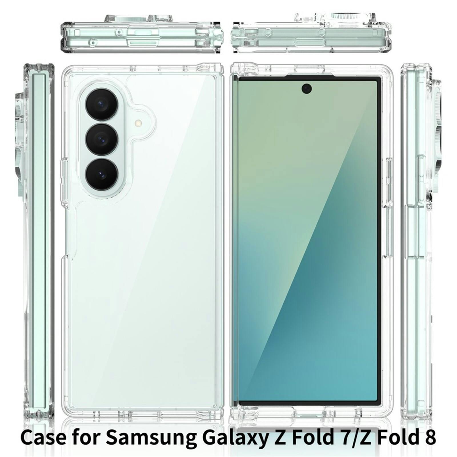 CaseBody Samsung Galaxy Z Fold8 Ultra Shockproof Hoesje Transparant