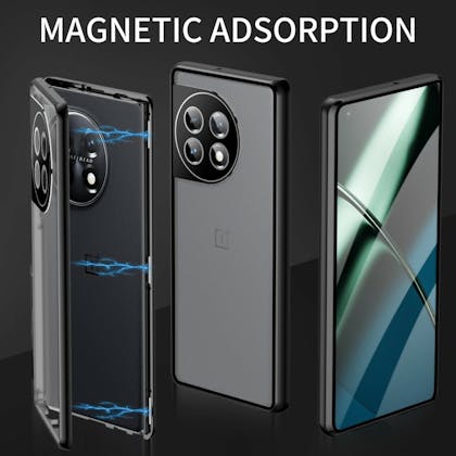Mocaa OnePlus 11 Magnetisch Full Protection Hoesje Zwart