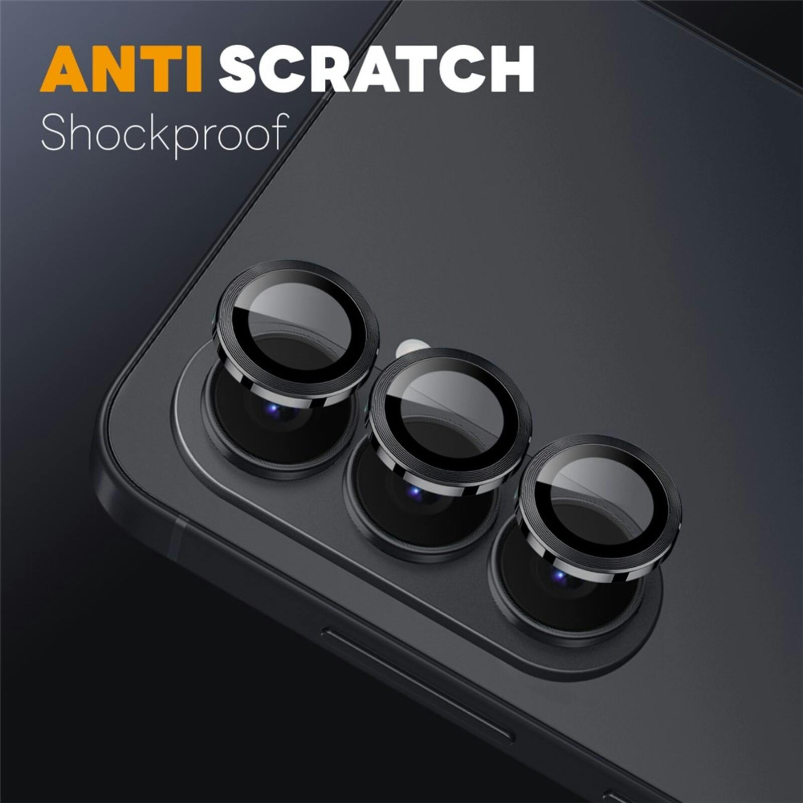 Northjo Samsung Galaxy S26 Camera Protector Rings Zwart