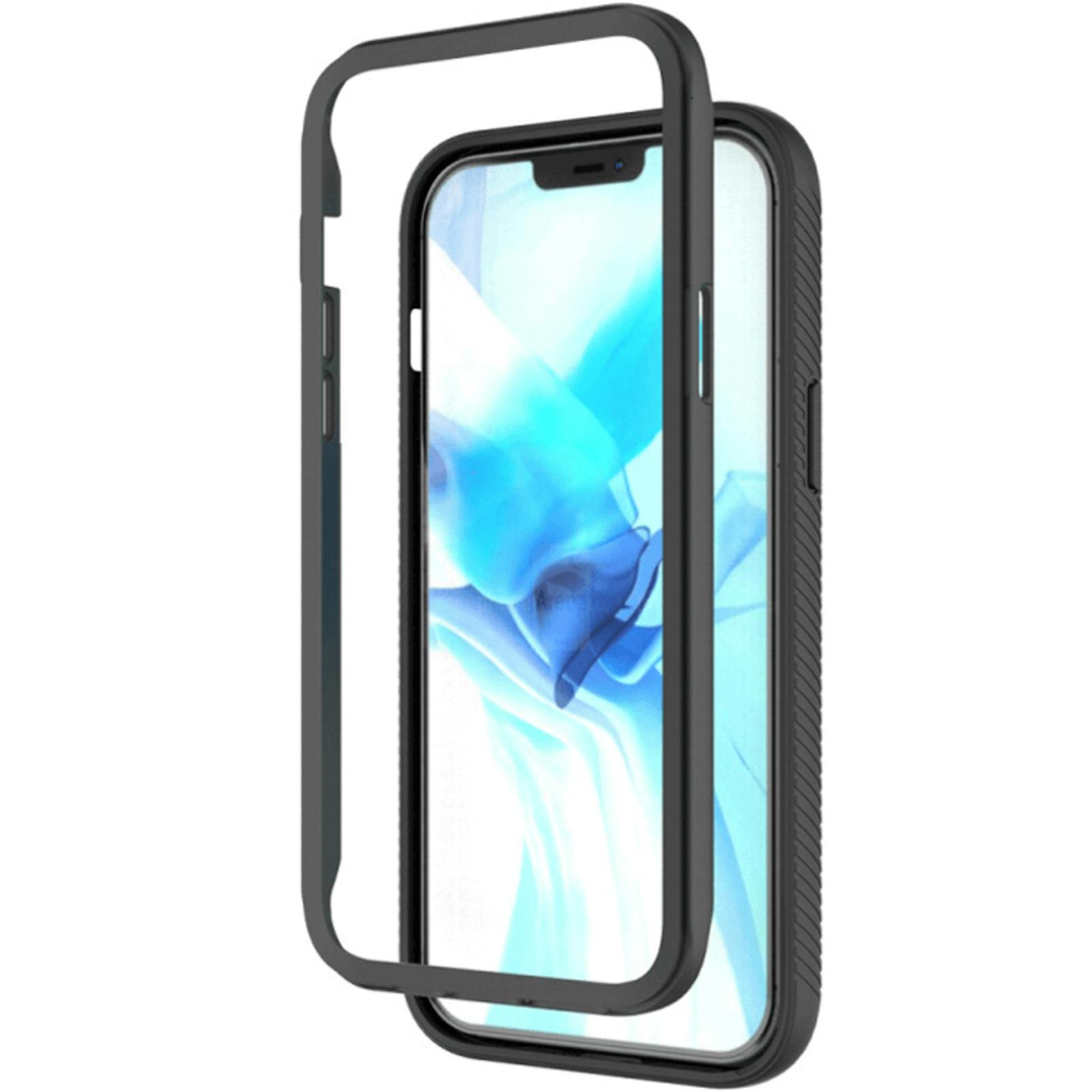 Comfycase iPhone 12 Pro Max Schokbestendig Slank Full Body Hoesje Zwart