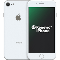 Apple iPhone SE 2020 (Refurbished) White - Voorkant & achterkant