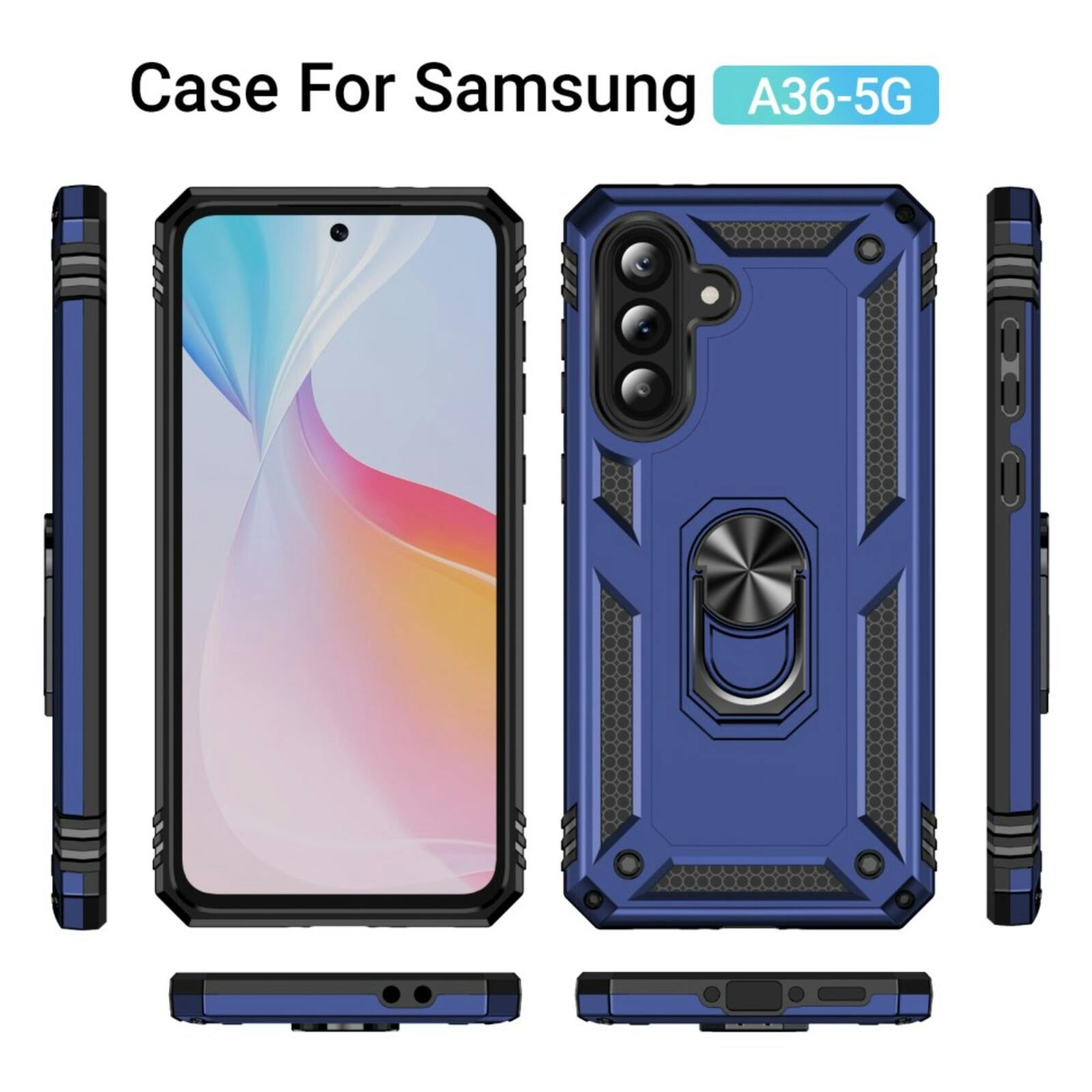 CaseBody Samsung Galaxy A36 Shield Case Blauw