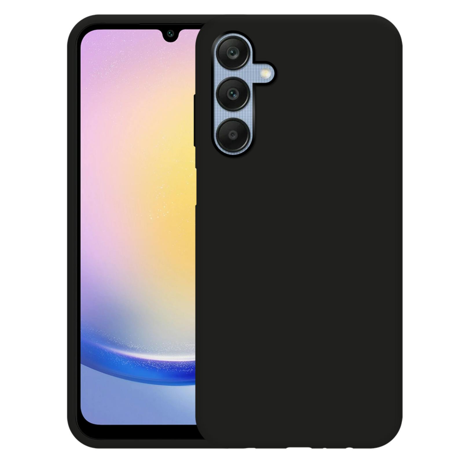 Just in Case Galaxy A25 Siliconen (TPU) Hoesje Zwart
