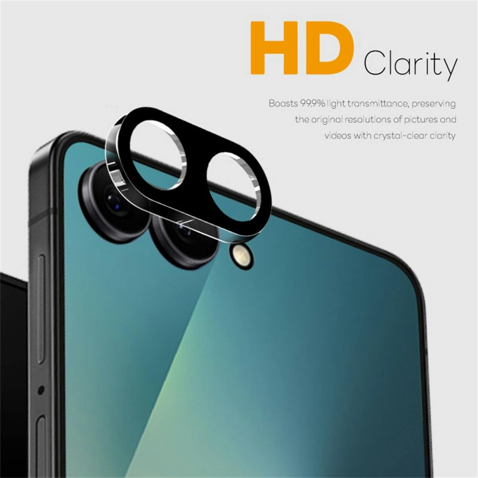Northjo Samsung Galaxy Z Flip8 Camera Protector Zwart