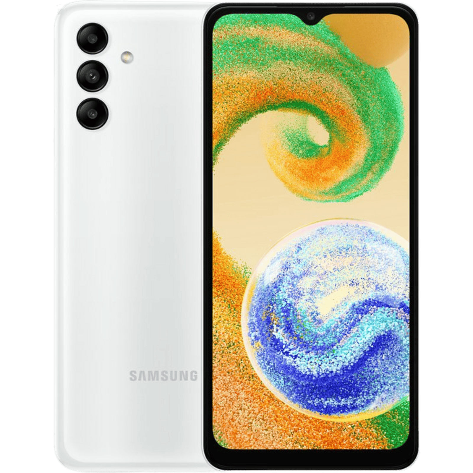 Samsung Galaxy A04s Wit - Voorkant & achterkant