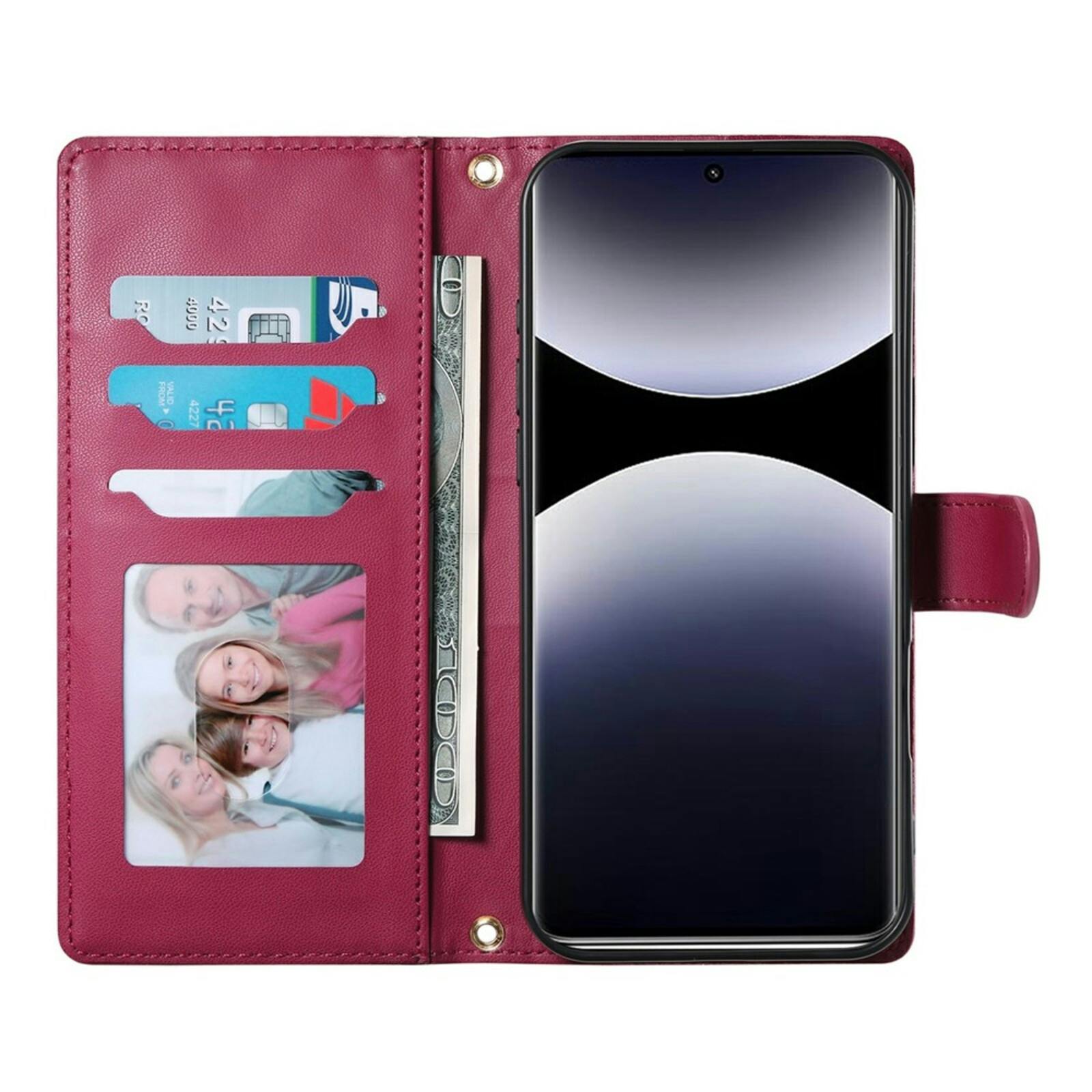 Comfycase Xiaomi Redmi Note 15 Pro Bookcase met Koord Rood