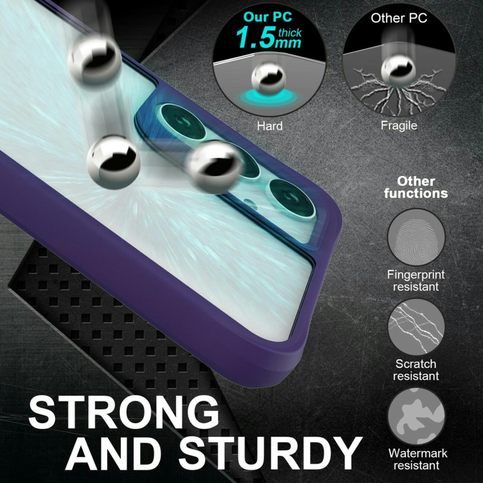 CaseBody Samsung A35 Combat X Beschermhoesje Paars