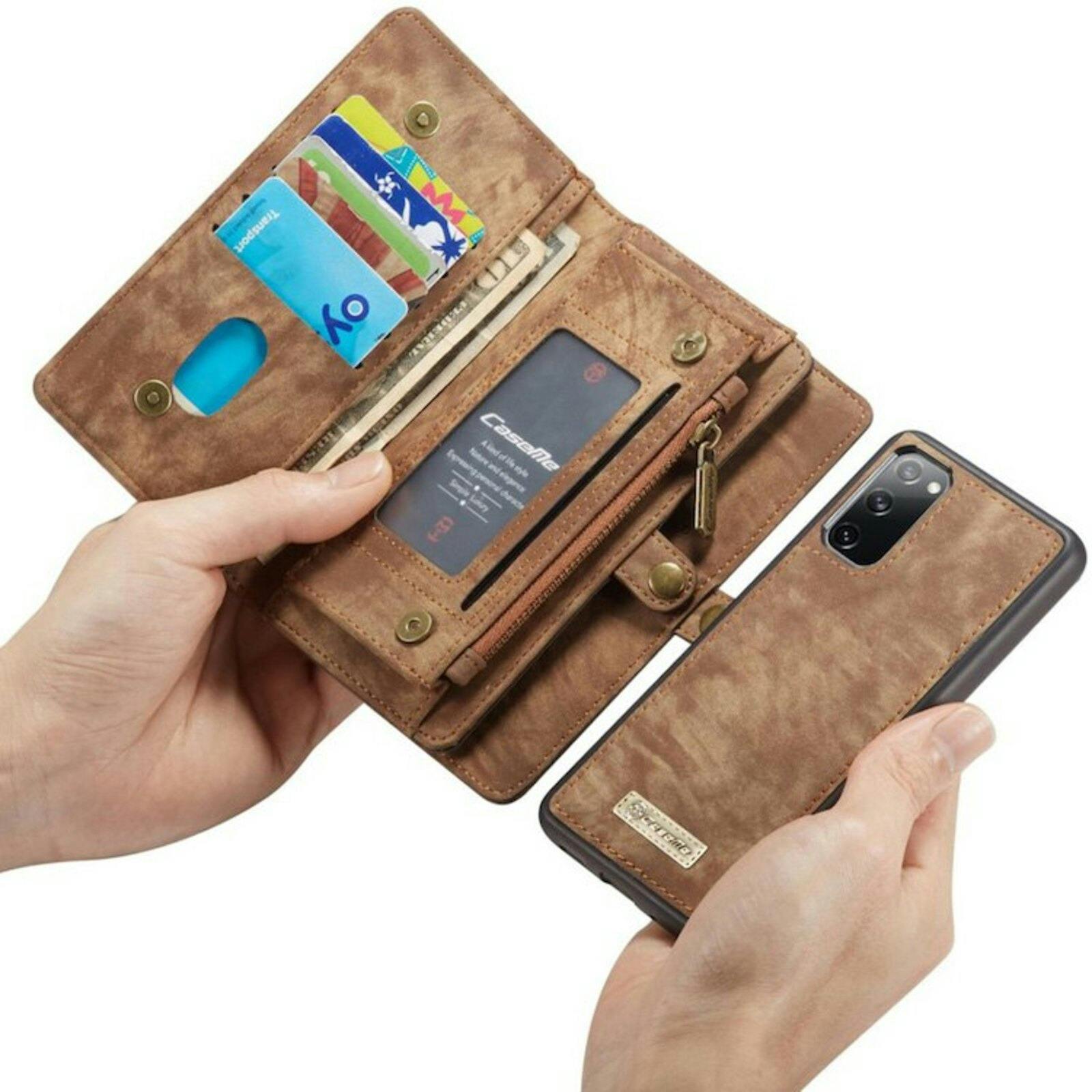 Caseme Samsung Galaxy S20 Vintage Hoesje Bruin