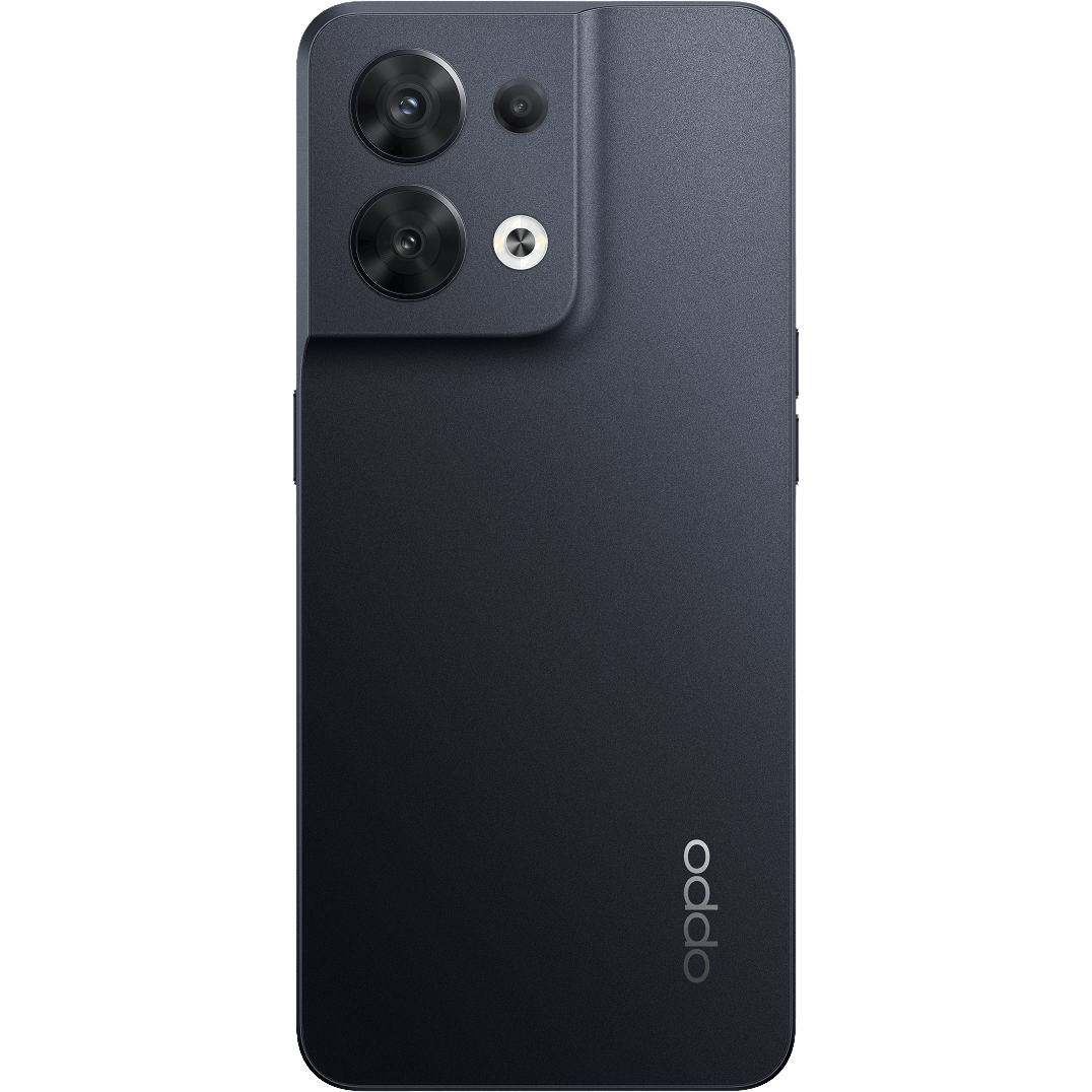 OPPO Reno8 5G Shimmer Black - Achterkant