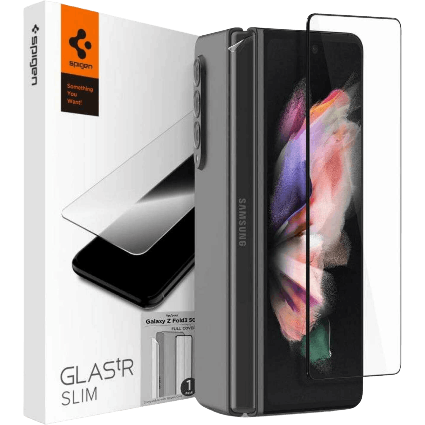 Spigen Galaxy Z Fold3 Glazen Protector met beschermfolie