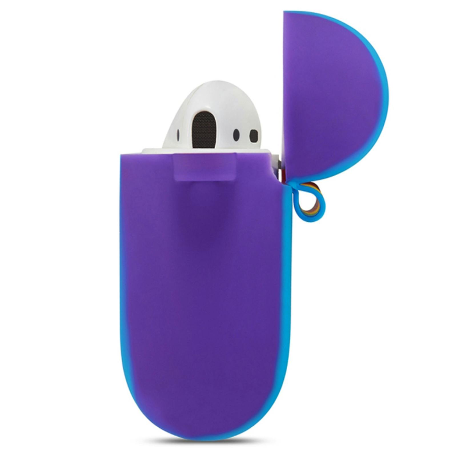 Mocaa AirPods 1/2 Beschermhoesje Regenboog Design Meerkleurig