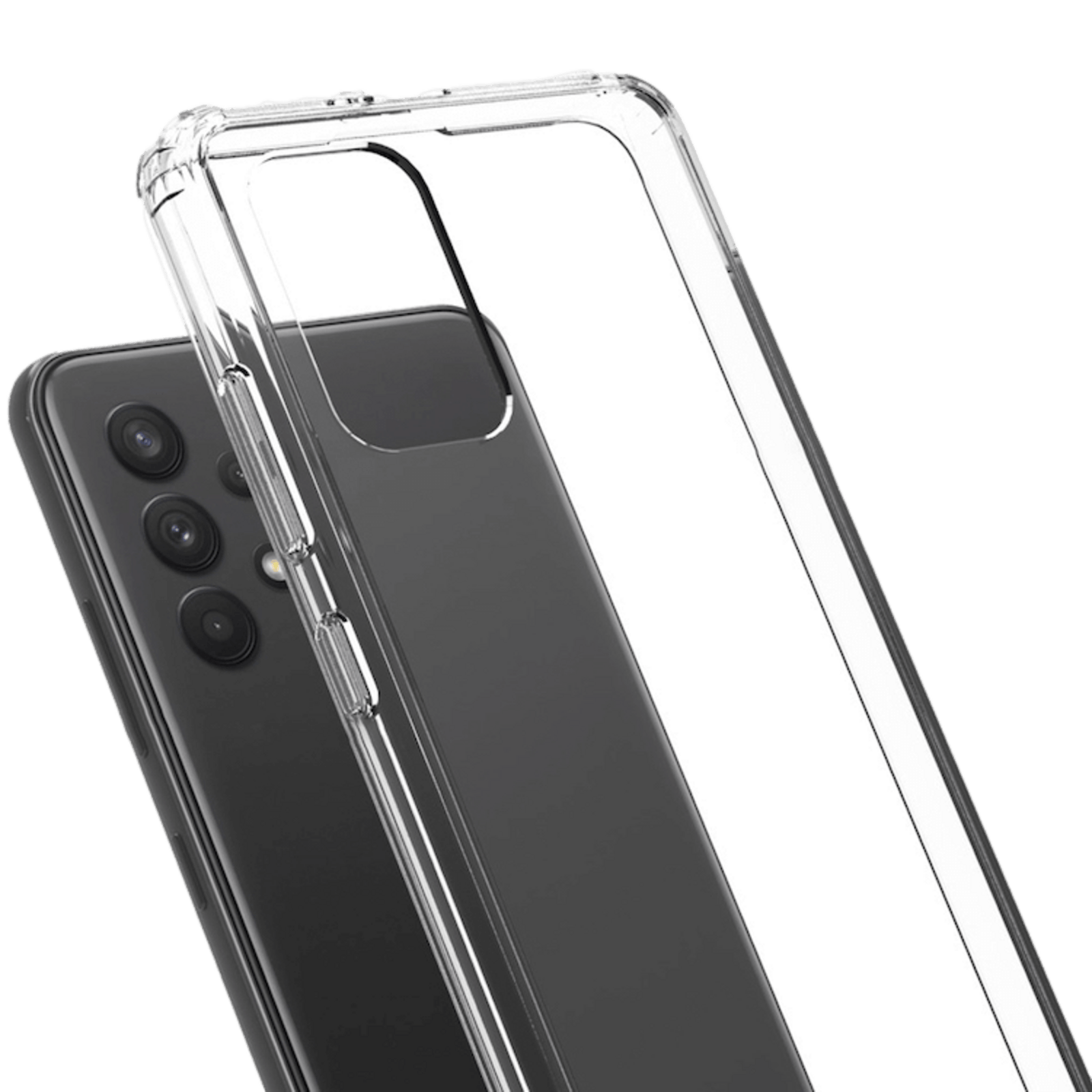 CaseBody Samsung Galaxy A32 4G Clear Guard Hoesje Transparant