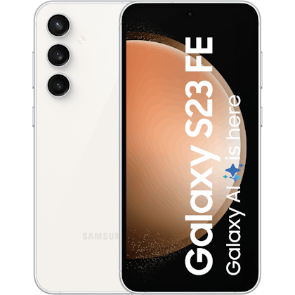 Samsung Galaxy S23 FE 5G Cream - Voorkant & achterkant
