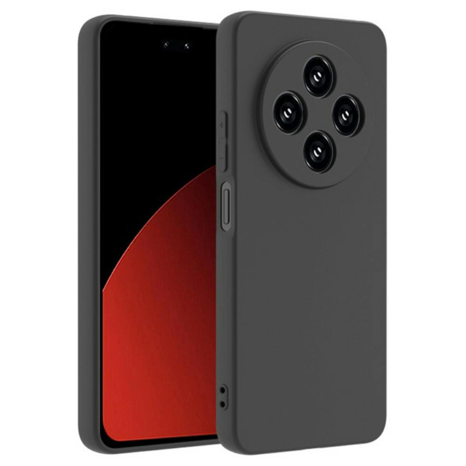 CaseBody Xiaomi Redmi 14C Slim-Fit Backcover Zwart